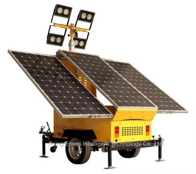 China Mobile Solar Light Tower With Customized Color For Construction Site Lighting for sale