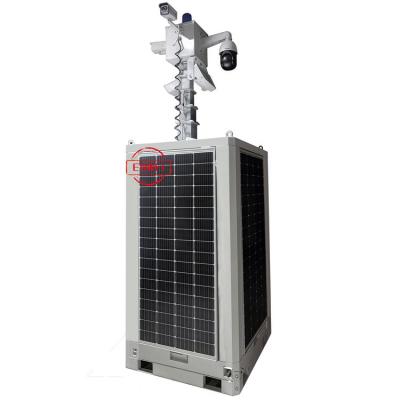 China Solar CCTV Surveillance Towers With Electric Mastfor Mining Sites Monitoring for sale