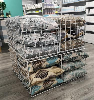 China Double-sided Hotter Promotional Shelves Shelf Showcase Popular Beauty Products Shop cloth rack Store Display Racks for sale