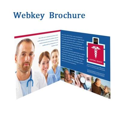China Customized 1GB Capacity Paper Usb Webkey Business Card With Full Colors Printing for sale