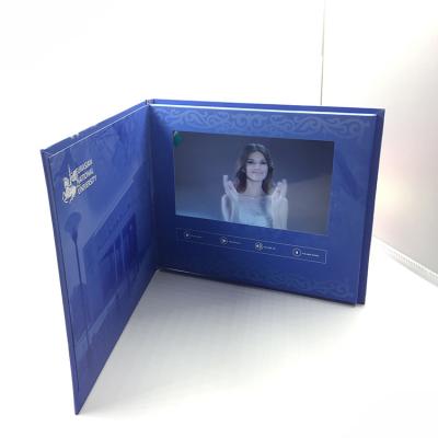 China A45 matt cover 4.3 inch 5 inch promotion business gift lcd video brochure card for advertising for sale