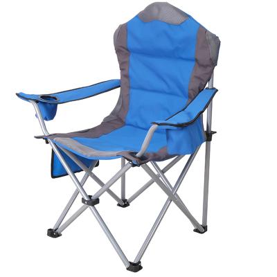 China 2022 CORE Cheap Hot Selling Portable Camping Chair Lightweight Spliced Mesh Cotton Armchair Outdoor Folding Chair for sale