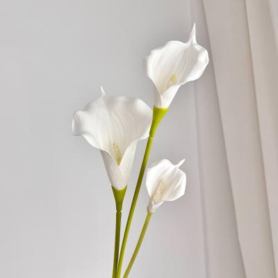 China Calla lily artificial flower home dining table decoration, wedding hall flower arrangement and photo props for sale
