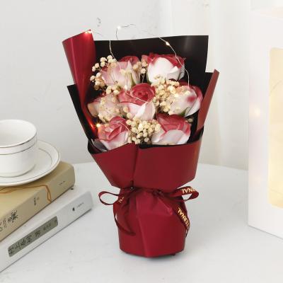 China Valentine's Day 520 Starry Sky Dried Flowers Rose Bundle for Boyfriend and Wife Holiday Gift Romantic Companion Gift for sale