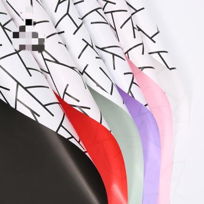 Cina Fiorista di plastica Wrapping Paper del fiore modellato doppio lato 58cm*58cm in vendita