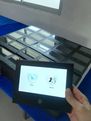 China Paper card type custom printing LCD video brochure 7inch screen button control video invites business card for sale