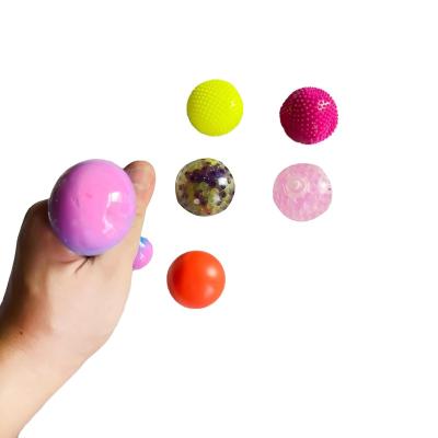China 2022 hot Tiktok soft toy a combination of three balls of different materials squeeze toys Toy Sensory Box Toys squishy ball relaxation for sale