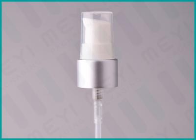 China Silver Cosmetic Treatment Pumps , 20/410 Plastic Pump Dispenser For Foundation for sale