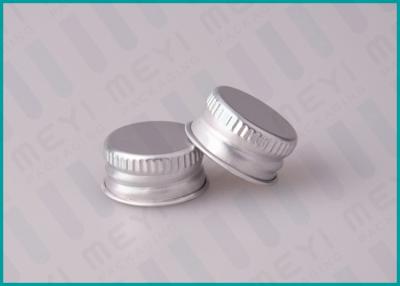 Chine chapeaux et fermetures à bouchon vissable cosmétiques en aluminium argentés de 20mm avec la prévention de flaque à vendre