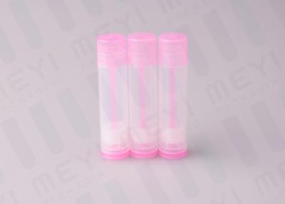 China Los tubos rosados del protector labial 5g/los tubos plásticos BPA del lustre del labio liberan y limpian en venta