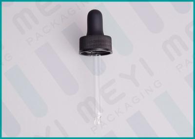 China Monprene Bulb Dropper For Glass Dropper Bottles , Black Essential Oil Dropper for sale