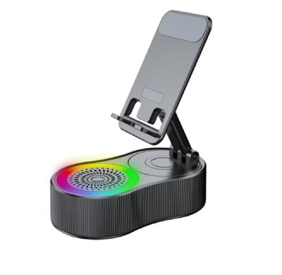 Cina Altoparlante Bluetooth integrato, power bank da 3000mAh con porta USB, accoppiamento TWS, illuminazione RGB. in vendita