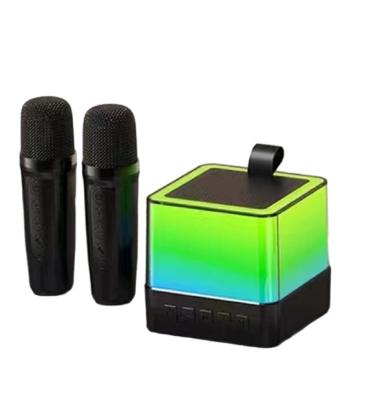 China Multi-Color LED Mini Cube Speaker 89mm Sound Perfect for Parties and Karaoke in Black/White/Pink for sale