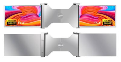 China Zwei 15,4-Zoll-FHD-Laptop-Monitore, kompatibel mit 15,6-18,5-Zoll-Laptops, mit einer Type-C-Schnittstelle mit HDR-Unterstützung. zu verkaufen