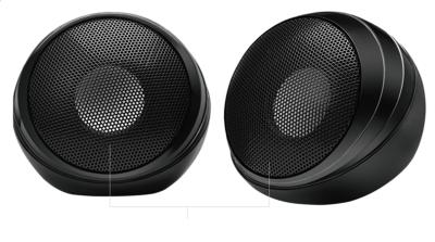 China Porta-vozes de computador com fio ABS plástico com design de malha de ferro 2 polegadas condutor de alto-falante com ímãs duplos de 45 mm 5V USB alimentação Plug And Play à venda