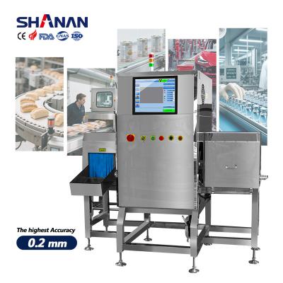 Cina Macchina di ispezione a raggi X per l'industria Alimenti per animali da compagnia Prodotti in scatola imballaggi con rifiuto in vendita
