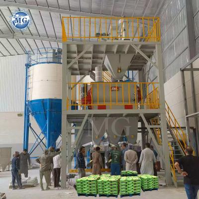 China Automatic Weighing Dry Mortar Mixing Plant Wall Putty Plaster Skim Coat Sand Cement Mixer Tile Adhesive Glue Grout Making Machine for sale