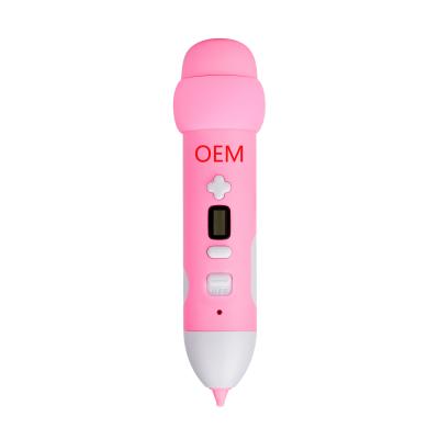 China 2020 Portable Usb Wireless 3D Magical Print Pen Free Filament Kids Toy Lcd Screen Professional Colorful Drawing 3D Printing Pen for sale