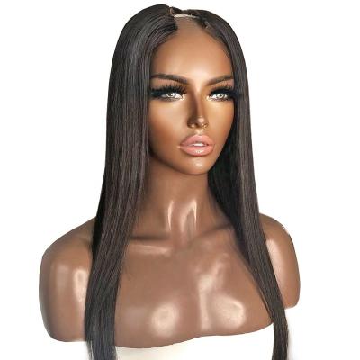 China Sellers Virgin U Part Raw Unprocessed Cambodian Hair Silky Straight U Wig Natural Silky Straight Hair Part Wigs For Black Women for sale