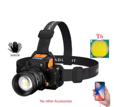 China Head Moving Light Element 18650 Waterproof ZOOM Battery Operated Headlights For Outdoor Use Camping Dual-Switch Mode Power Bank for sale