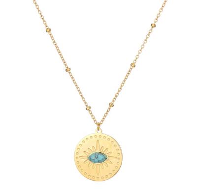 China High Quality Ethnic Diamond Birth Year Necklace Jewelry Fashion18k Gold Necklace Africa Necklace for sale