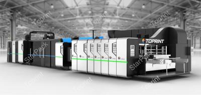 Cina macchina ondulata automatica dell'incartonamento di Gluer della cartella di 900x2000mm Flexo in vendita