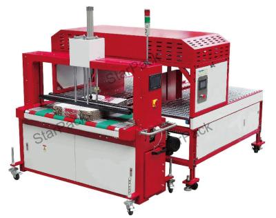 China Máquina que ata con correa completamente automática 2KW en línea para las cajas del cartón en venta