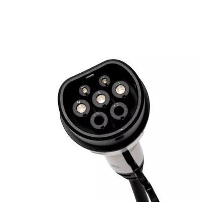 China portable ev charger PLUG IP65 16A 3.5kw Charging TYPE 2 Electric Car Charger with EV CONNECTOR Connector: 240mm*51mm*98mm Control box: 225mm*7 for sale