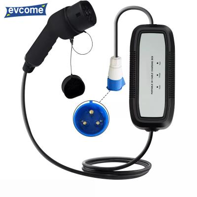 China Smart simple style 32A 80V-265V Type2 Electric Car Female/Male EV Connectors Vehicle Charging ev charger portable for sale