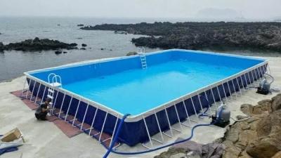 China Quick Installation Trestle PVC Swimming Pool Detachable Customized for Different Spaces for sale