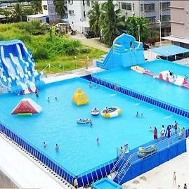 China Kids And Adults Canvas Swimming Pool Easy To Installation With Repair Patch for sale