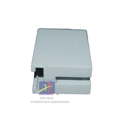 China Material Handling Equipment Parts Hot sale glass balustrade handrail staircase Printing White color Aluminum Alloy glass to glass clamp for sale