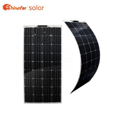 China Mono System Flexible Solar Panel 200w 275w 300w High Efficiency Solar PV Module (Semi Flexible) for sale