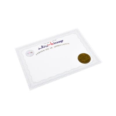 China Custom Clear High Security / Anti-Copy Watermark Paper Security Certificate With Hologram Stamping Anti Fake Degree Certificate Printing for sale
