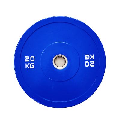 China Universal Commercial Gym Equipment Multicolor Barbell Discs / Plate Hi-Temp Weight Rubber Bumper Plate Durable for sale