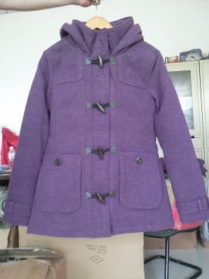 China wholesale 1800 piece mid-length women's hoodie wool coats Cashmere outerwear 1style full size ladies winter outfit for sale