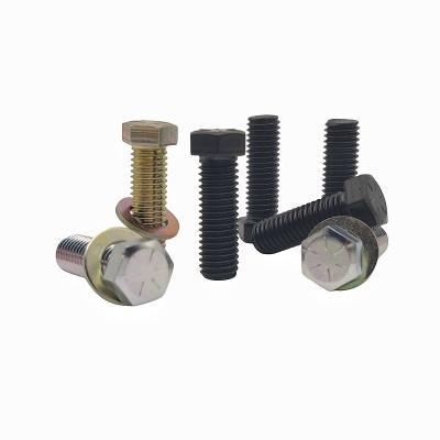 Cina 304 Stainless Steel External Hexagon Screw Plated With Environmental Protection Color Zinc Full Thread Hexagon Head Bolt in vendita