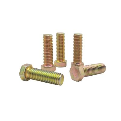Chine M10*30 Environmental Protection Color Zinc External Hexagon Bolt Electrophoresis Black Hexagon Full Tooth Screw à vendre