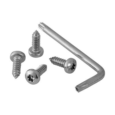 China Professionele anti-tampering roestvrij staal beveiligingsbevestigingen A4-80 schroeven 1 1/2 inch Te koop