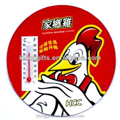 China Eco-Friendly Cute Refrigerator Magnet Fridge Time Barometer Red Mercury Thermometer for sale
