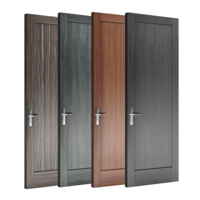 China Modern Interior Customized Solid Wood Core Door Modern Design Solid Wood Wooden Door For Hotel Or House Building Program for sale