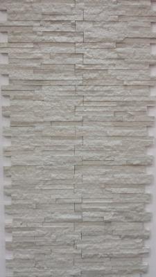 Chine Panneaux de pierre de marbre de la Chine Serpeggiante, pierre blanche de culture de Chenille, Ledgestone, revêtement en pierre de marbre blanc en bois à vendre
