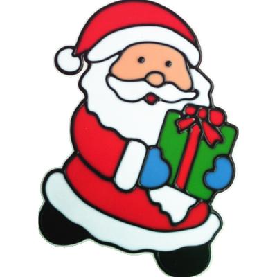 China Light Up Atmosphere 2022 Newcomers Christmas Ornaments Printed Perforated Window Decal Cover Sticker for sale