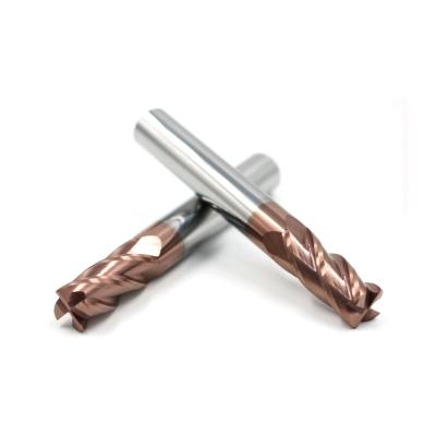 China HRC55 4 General Carbide High Speed Solid Flute Cut Mk Radius Liner Corner End Mill for sale