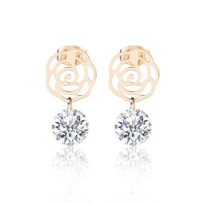 China Wholesale Factory Price Cute Butterfly Earrings Stud Earrings Stainless Steel Stud Earrings For Women 2021 for sale