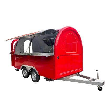 China Ice Cream Air Low Price Fast Food Cart Mobile Coffee Hot Dog Vending Kitchen Trailer for sale