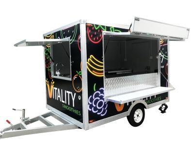 China Mobile Ice Cream BBQ Vegetable Processing Factory Coffee Concession Supply Street Selling Mini Food Truck Cart for sale