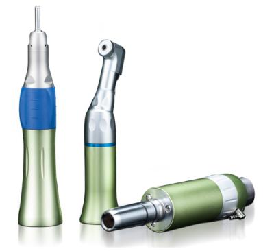China Dental Low Speed Metal Handpiece Kit Green Low Speed Handpiece Set EX-203C for sale