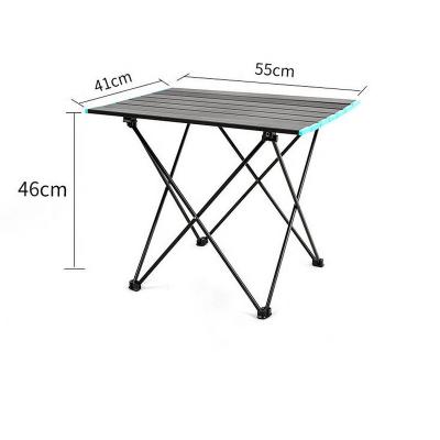 China Easy Carry Portable Camping Side Tables - Small Lightweight Folding Outdoor Table In A Bag And Aluminum Table Top For Picnic Beach Camp for sale