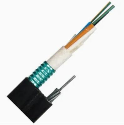 China PE or LSZH Jacket Outdoor Armored Fiber Optic Cable with G652D Fiber and Steel Tape Shield for sale